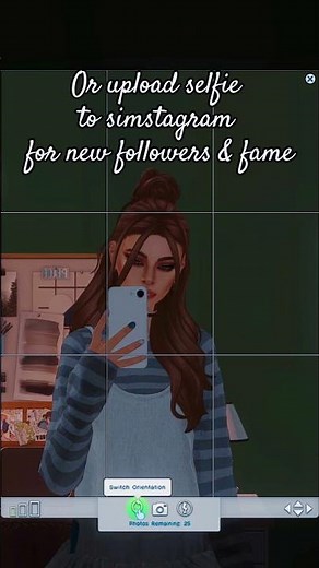 Mirror Selfie mod by simkatu ✨ #sims4 #sims4ccfinds #thesims4 #sims4mods #sims4cc #sims4gameplay