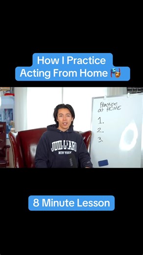 How I practice my acting from home. 8 MINUTE ACTING CLASS. #actinglessons #actingclass #actingtips #actorslife #actingadvice