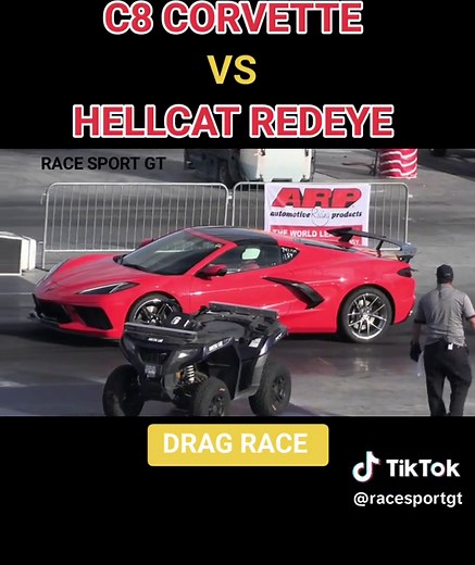 C8 Corvette vs Hellcat Redeye: Drag Race Showdown