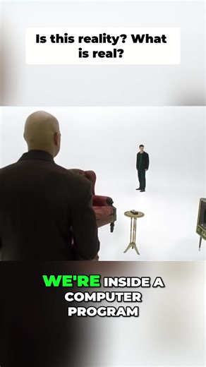 Inside a computer program? Residual self-image. What you feel, smell, taste is just signals to your brain. #Matrix #Simulation #MindBending #fyp #RealityCheck