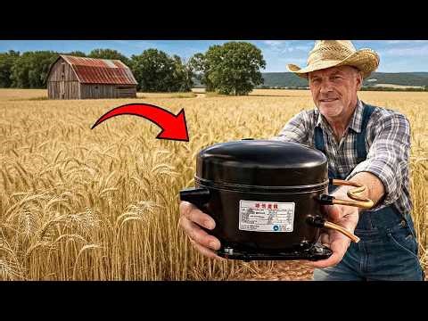 A Farmer’s Invention That Amazed Millions! Refrigerator Compressor + PVC