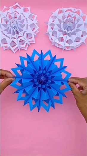 Easy 3D Snowflake Tutorial 🔥❄️ #shorts