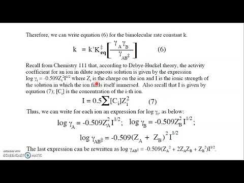 Bronsted Bjerrum equation