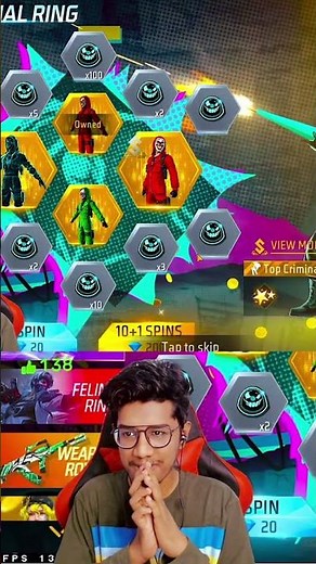 125 Diamonds വെച്ച് Ghost Criminal Event കറക്കി നോക്കി #shortsfeed #shorts