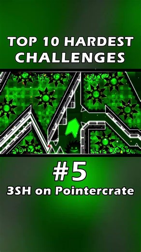 Top 10 HARDEST Challenges in Geometry Dash 2.2 #shorts