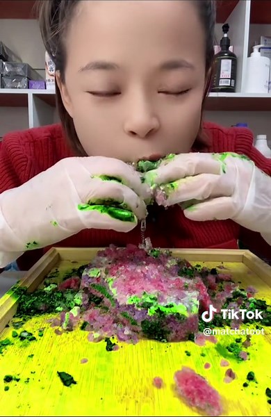 #matcha #matchamukbang #crunchyiceeating