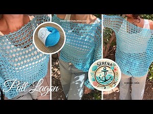 Easy crochet tutorial: LAGOON summer sweater, perfect for beginners!