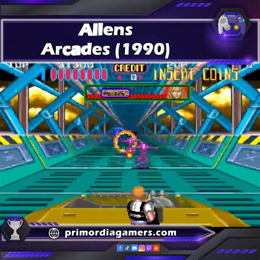 Aliens es principalmente un juego de disparos de desplazamiento lateral en el que el jugador debe defenderse de varios alienígenas, con ciertas partes del juego cambiando a una perspectiva de disparos sobre rieles en tercera persona. Los jugadores pueden jugar como Ellen Ripley o el cabo Hicks, quienes comienzan el juego con una pistola inteligente y pueden actualizar a otras armas como lanzallamas y lanzamisiles o granadas. 😲🧐 - Atte: #Jareelith . #VideoJuegos #primordiagamers #Gaming #games 