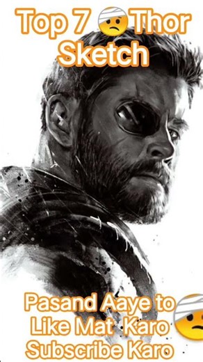 Top 7 Thor Sketches – God of Thunder Art Tribute | ShadowCrusherX #marvel #thor