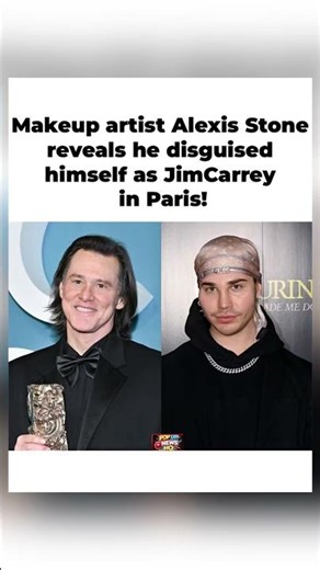 😳🎭 Makeup Artist Alexis Stone Reveals He Was the Jim Carrey in Paris!#shorts
