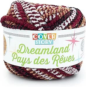 Lion Brand Yarn Cover Story Dreamland, Blanket Yarn, Tartan, 1 Pack