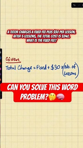 SAT Math Word Problem: Let’s solve together! #SATMath #SAT #maths