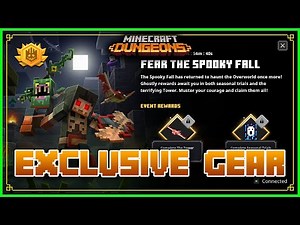 Minecraft Dungeons: Spooky Fall Event 2022 ALL EXCLUSIVE GEAR And How To Get Them