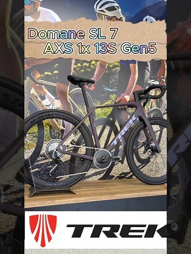 『TREK Domane SL 7 AXS 1x 13S Gen5 MatteNightshade』トレック いつまでも楽しめる走るエンデュランスの枠を超えた軽量ロード、新第5世代ドマーネ登場！！