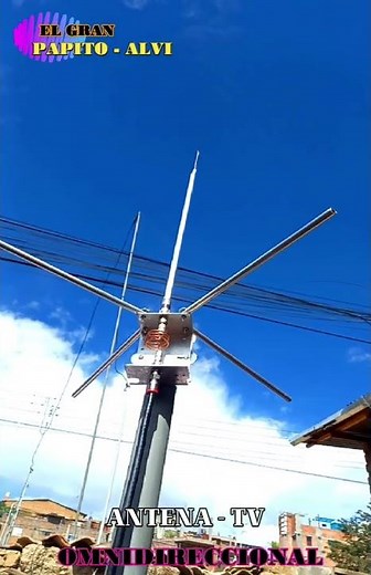Antena Omnidireccional - TV - Con esta antena veras todos los canales en el Mundo - TDT - HD