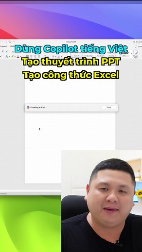 Cách dùng Copilot Pro tiếng Việt: tạo slide PowerPoint, công thức Excel, tạo bài Word