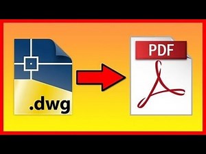 Comment Convertir un fichier DWG en PDF sur AutoCAD