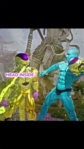 Dr. Manhattan Shoves Frieza's Head in His Stomach! 💀🤢 #frieza #mk1 #shorts