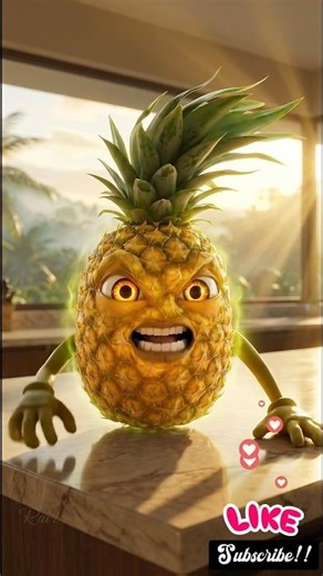 Pineapple 🍍AI health food shots #ai#health#healthyfood #food # #ytshorts #aishorts #talkingobjects