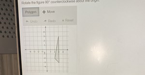 Rotate the figure 90 ^ { \circ } counterclockwise about the oin... | Filo