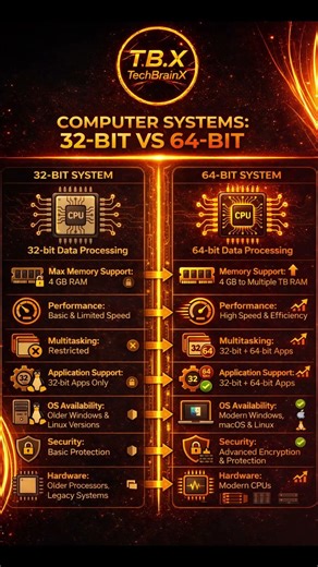 Why 64 bit is better than 32 bit? #shorts