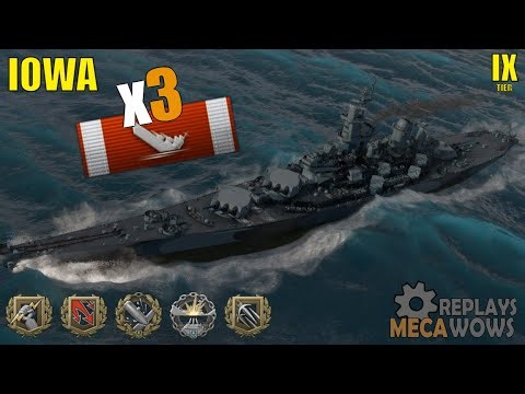 USS Iowa (BB-61) | American Super Heavy Shells | 182k | 3 Kills | | World of Warships Gameplay