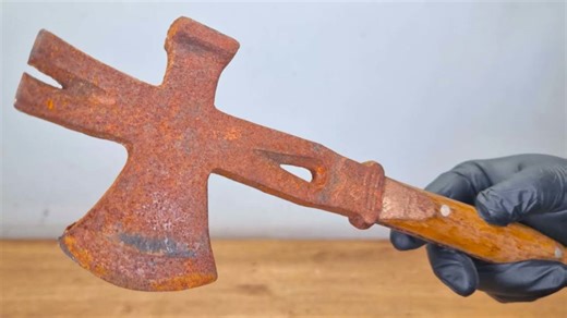 Watch This Old Hatchet Multitool Come Back to Life: From Rust to Shine with Amazing Results!