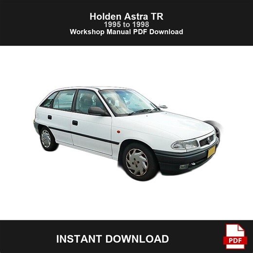Holden Astra TR Repair Manual PDF Download, Workshop & Service Manual, Maintenance, 1995 to 1998 - Etsy