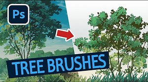 GHIBLI STYLE TREE BRUSH on Cubebrush.co