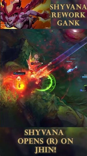 REWORKED SHYVANA OPENS ON JHIN — BOT LANE DOUBLE CLEANUP | League of Legends #LoL #Shorts
