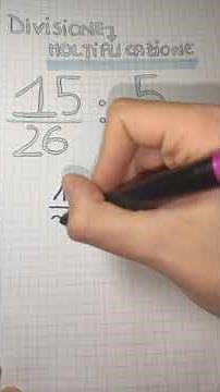 Divisione tra frazioni spiegata facile #Shorts