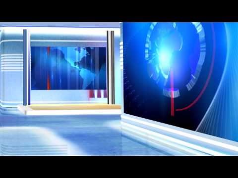 free virtual news studio background red and blue HD1