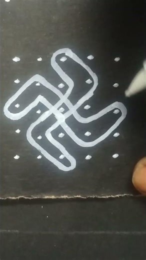 easy kolam 5*5 kambikolam#kambikolam #muggulu #shortsfeed #nelivukolam #easyrangoli