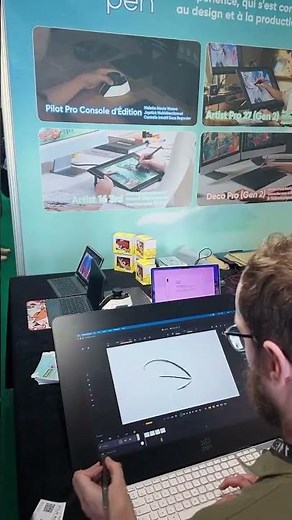 All the creative moments from XPPen’s Annecy Festival stand #xppen