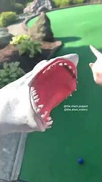 SHARK PUPPET PLAYS MINIGOLF