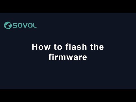 How to flash the firmware | Sovol SV06