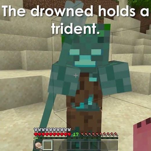 You Can Trade A Trident With A Drowned In Minecraft