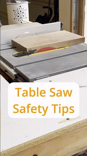 How to use a Table Saw Safely #diy #woodworking
