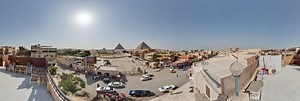Giza Pyramides rooftop view 360 Panorama | 360Cities
