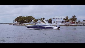 The Crownline 270 XSS outboard is not only impressive to look at, but it is also a performer as well. And it is loaded up with value-adding standard features that include an arch with electric fold down and sun top, a beautiful helm with a 7″ Garmin touchscreen with LAKEVU G3 maps, a fully appointed head with electric flush, and so much more! #CrownlineBoats #270XSS #XSSSeries #Crownline #Crownline2021 #LiveLifeLiveCrownline | Crownline Boats