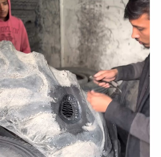 Unexpected Tractor Tire Burst Due to Two Big Stone part 2