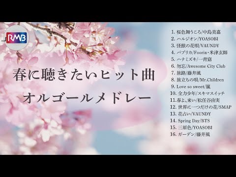 【春BGM】心洗われる桜ソング・オルゴールメドレー🌸 自律神経を整える睡眠・作業用音楽 [No AI / Human Arranged]