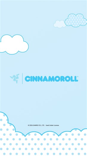 Cloudy days, cozy plays. The dreamiest Razer | Cinnamoroll Collection is floating your way. Sanrio #Razer #Cinnamoroll #Sanrio | Razer