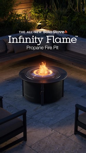 Introducing the First-Ever Solo Stove Infinity Flame™ Propane Fire Pit. Featuring our mesmerizing Signature Flame™, now in propane. | Solo Stove