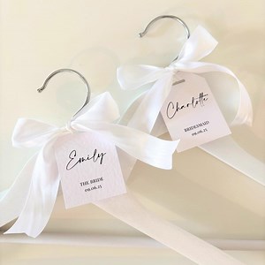 Personalized Wedding Hanger Tags: Bridal Party Gifts - Etsy