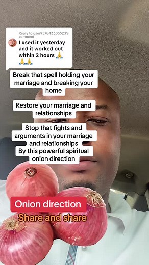 Powerful Spiritual Onion Direction to Restore Marriage and Relationships