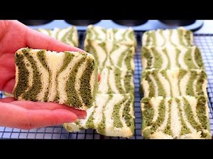 Matcha Zebra Cupcakes Recipe 抹茶班马纹蛋糕 新手必学