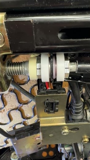 Testing use of threadlocker on Porsche power seats