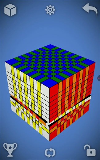 11x11 Cube Pattern CheckerBoard #rubikscube #short
