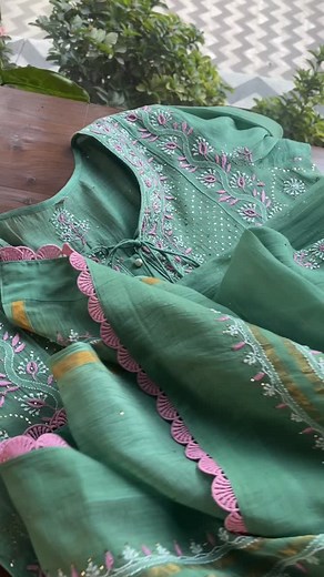 11K views · 2.5K reactions | MALMAL CHIKANKARI TUNIC KURTAS . Soft...